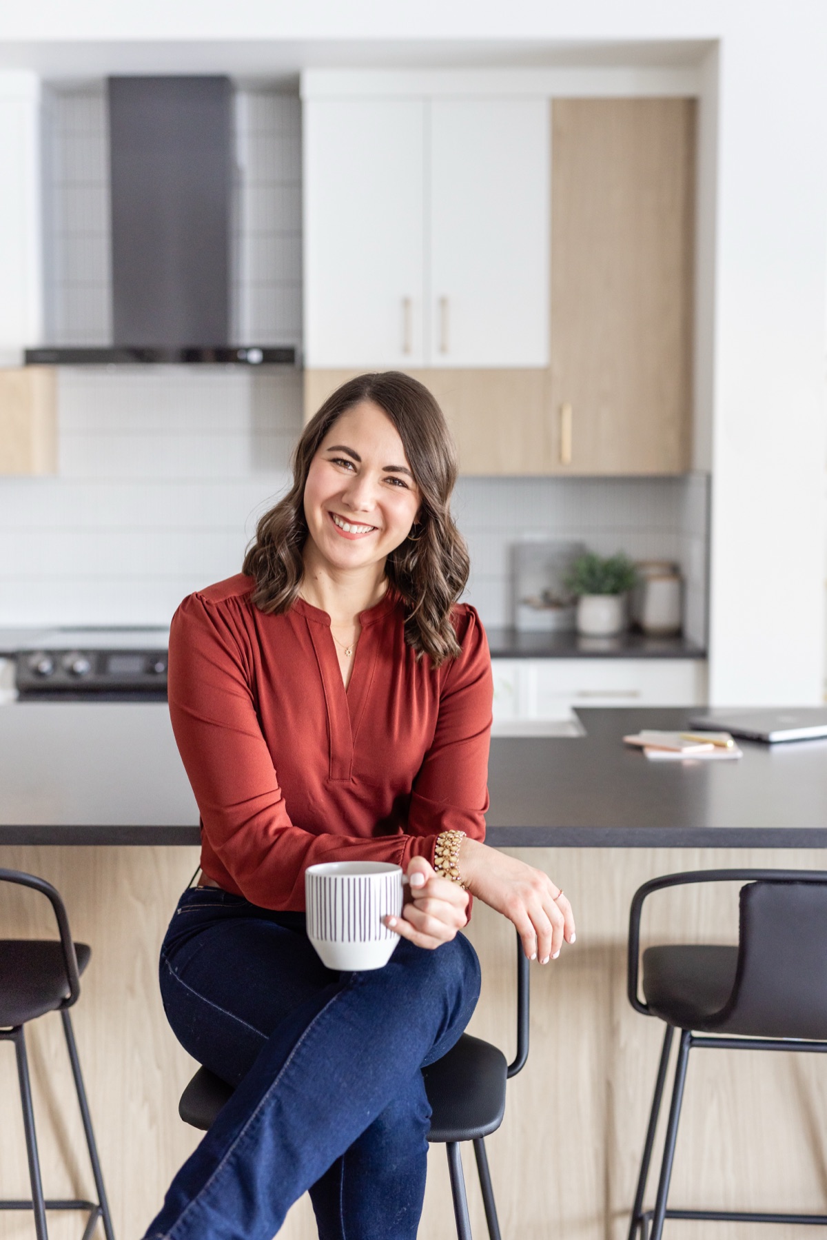Brittany Miller with coffee