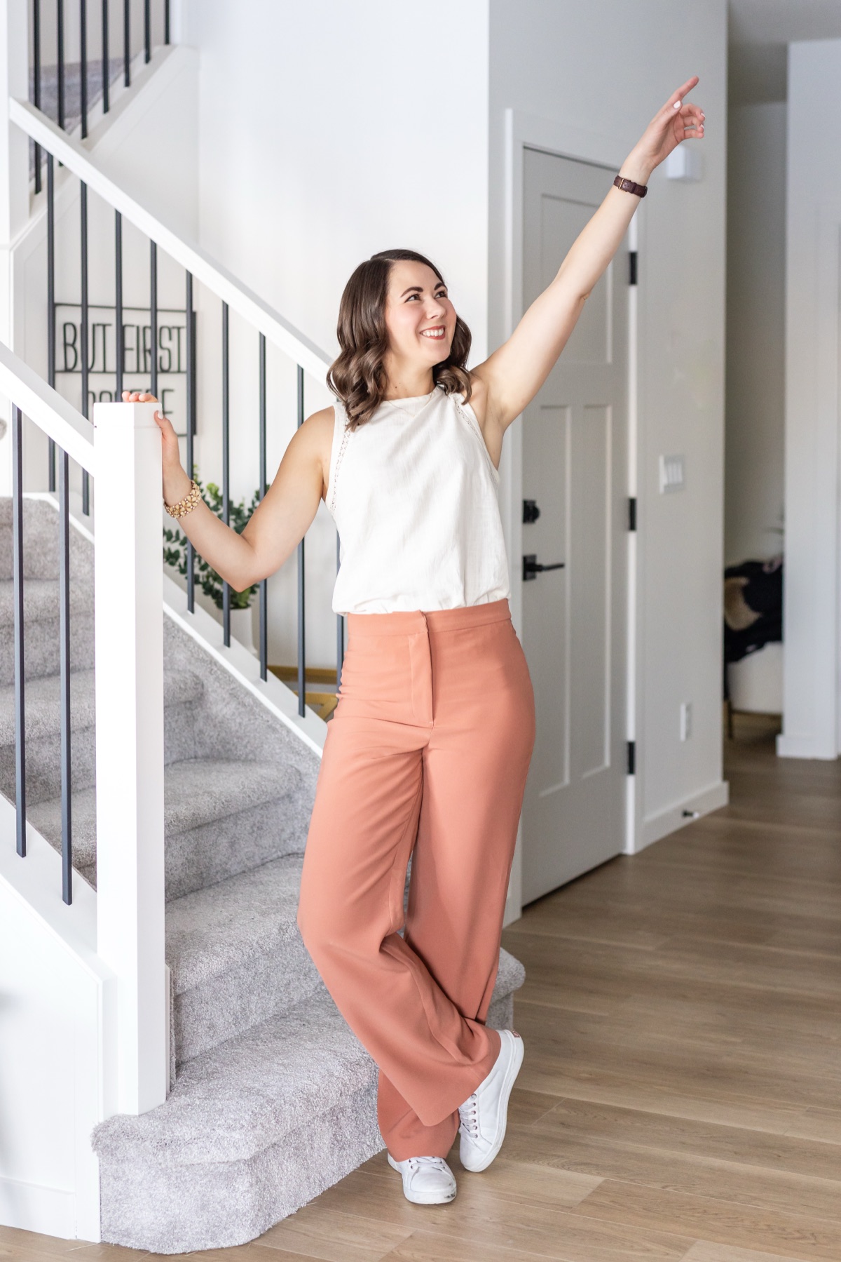 Brittany celebrating